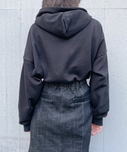 lilLilly(リルリリー)の「エンブロイダリーパーカー(パーカー・レディース・ホワイト/ブラック/ピンク/ミント・FREE)」の15枚目の写真