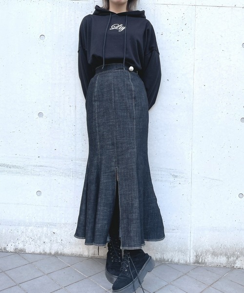 lilLilly(リルリリー)の「エンブロイダリーパーカー(パーカー・レディース・ホワイト/ブラック/ピンク/ミント・FREE)」の16枚目の写真