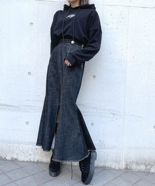 lilLilly(リルリリー)の「エンブロイダリーパーカー(パーカー・レディース・ホワイト/ブラック/ピンク/ミント・FREE)」の17枚目の写真