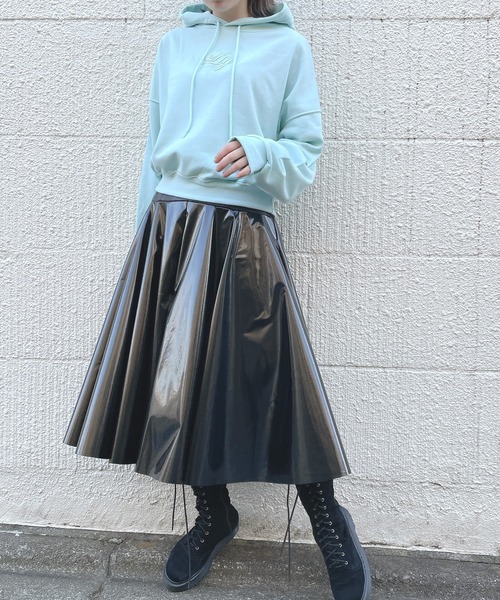 lilLilly(リルリリー)の「エンブロイダリーパーカー(パーカー・レディース・ホワイト/ブラック/ピンク/ミント・FREE)」の11枚目の写真