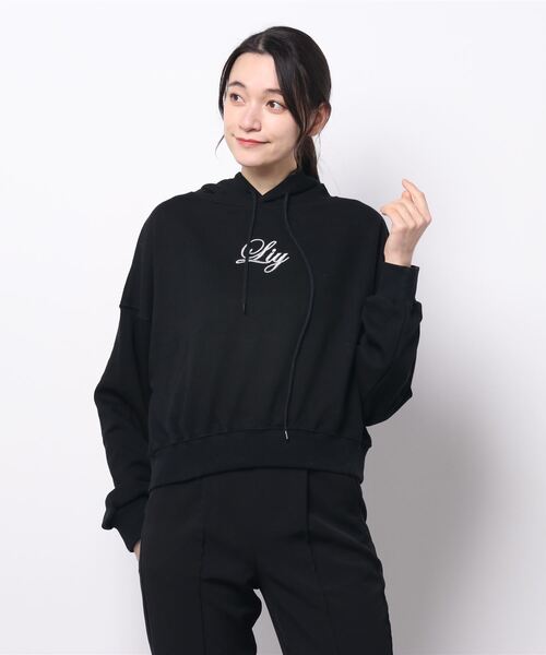 lilLilly(リルリリー)の「エンブロイダリーパーカー(パーカー・レディース・ホワイト/ブラック/ピンク/ミント・FREE)」の20枚目の写真