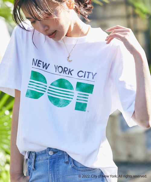 GOOD ROCK SPEED（グッドロックスピード）の「GOOD ROCK SPEED/　NYC DOT Tシャツ（Tシャツ/カットソー・レディース・オフホワイト・FREE）」の4枚目の写真