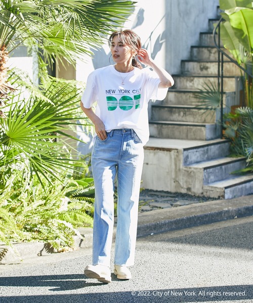 GOOD ROCK SPEED（グッドロックスピード）の「GOOD ROCK SPEED/　NYC DOT Tシャツ（Tシャツ/カットソー・レディース・オフホワイト・FREE）」の9枚目の写真