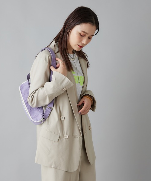 Omekashi（オメカシ）の「【セットアップ可】ストレッチダブルテーラードジャケット（テーラードジャケット・レディース・ブラック/ベージュ/グリーン・FREE）」の3枚目の写真