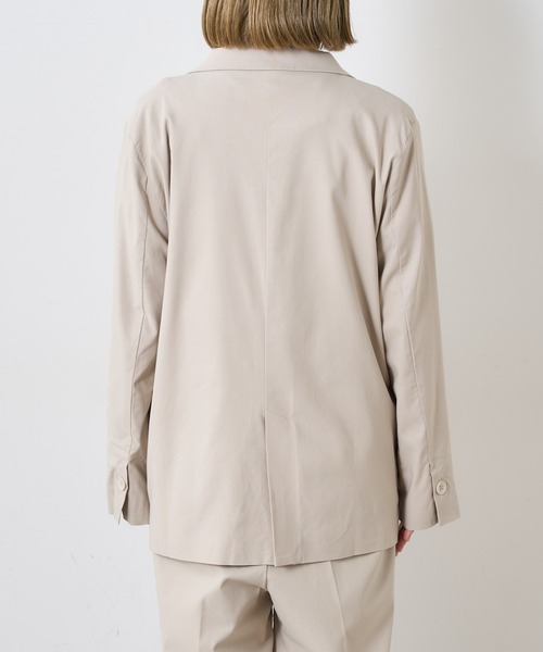 Omekashi（オメカシ）の「【セットアップ可】ストレッチダブルテーラードジャケット（テーラードジャケット・レディース・ブラック/ベージュ/グリーン・FREE）」の13枚目の写真