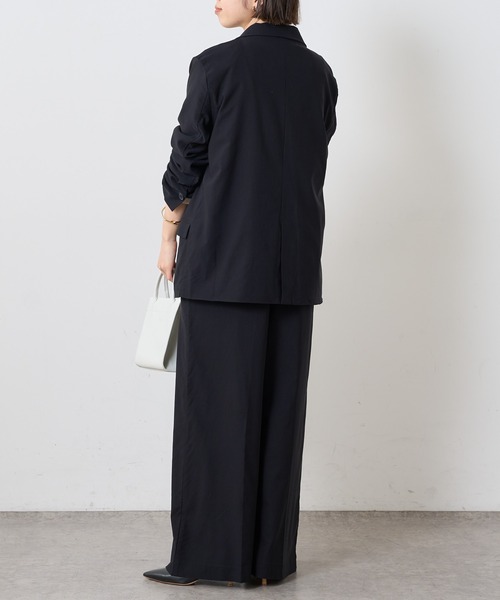 Omekashi（オメカシ）の「【セットアップ可】ストレッチダブルテーラードジャケット（テーラードジャケット・レディース・ブラック/ベージュ/グリーン・FREE）」の22枚目の写真