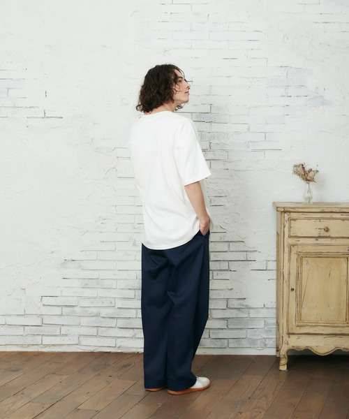 CASPER JOHN(キャスパージョン)の「ビッグシルエットショートスリーブTシャツ(Tシャツ/カットソー・メンズ・ブラック/ホワイト・マルチサイズ)」の9枚目の写真