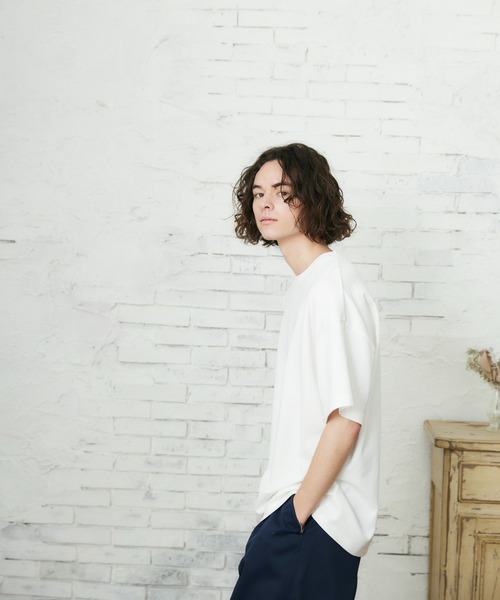 CASPER JOHN(キャスパージョン)の「ビッグシルエットショートスリーブTシャツ(Tシャツ/カットソー・メンズ・ブラック/ホワイト・マルチサイズ)」の3枚目の写真