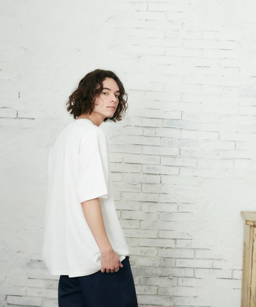 CASPER JOHN(キャスパージョン)の「ビッグシルエットショートスリーブTシャツ(Tシャツ/カットソー・メンズ・ブラック/ホワイト・マルチサイズ)」の4枚目の写真