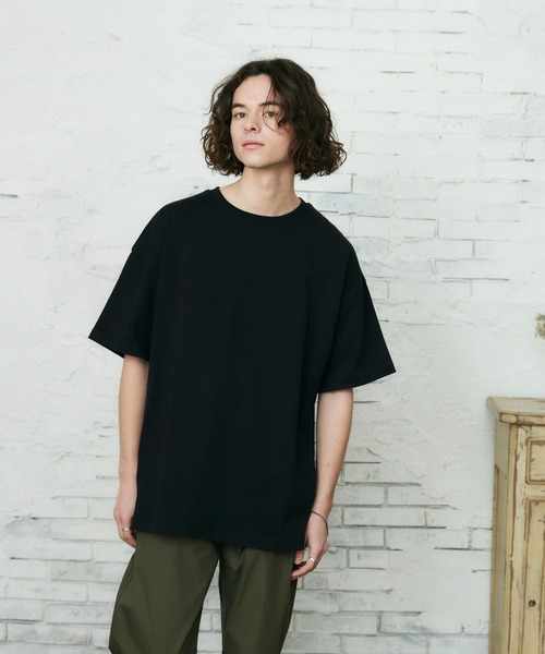 CASPER JOHN(キャスパージョン)の「ビッグシルエットショートスリーブTシャツ(Tシャツ/カットソー・メンズ・ブラック/ホワイト・マルチサイズ)」の5枚目の写真