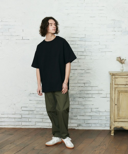 CASPER JOHN(キャスパージョン)の「ビッグシルエットショートスリーブTシャツ(Tシャツ/カットソー・メンズ・ブラック/ホワイト・マルチサイズ)」の14枚目の写真