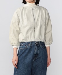 sisii | Sisii | クロップドギャザー レザージャケット WOMEN(ノーカラージャケット)