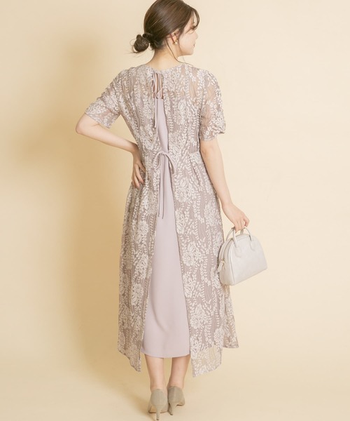 ROSSO kaene 配色レースエプロンワンピース kaene 配色レースエプロンドレス[100604-RL35]｜URBAN RESEARCH