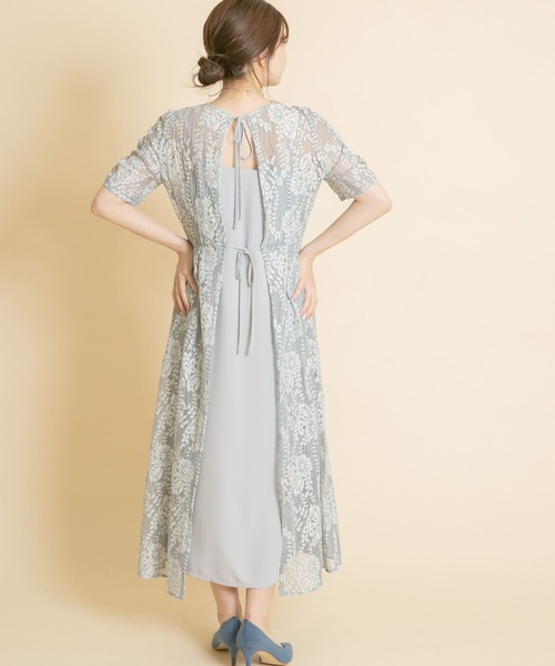 URBAN RESEARCH ROSSO(アーバンリサーチロッソ)の「kaene 配色レースエプロンワンピース(ワンピース・レディース・ネイビー/グレー系その他/ベージュ系その他・38)」の20枚目の写真