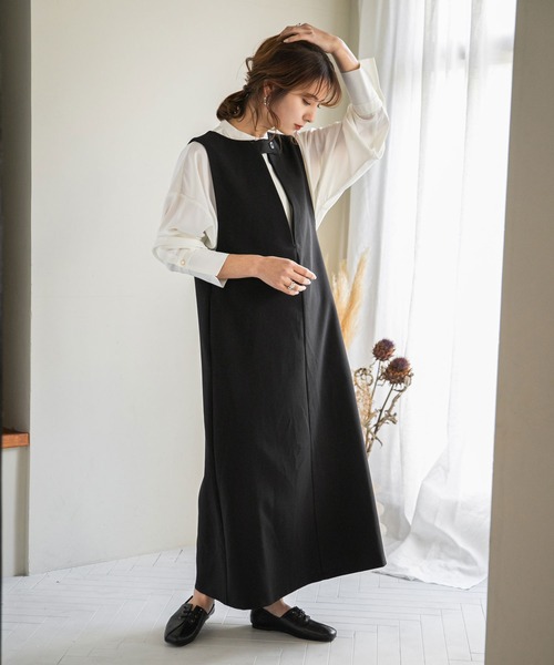 rectangle(レクタングル)の「レースアップバブーシュパンプス(パンプス・レディース・ブラック/アイボリー・23.5cm/24.5cm/23.0cm/24.0cm)」の14枚目の写真
