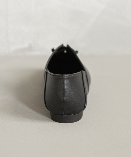 rectangle(レクタングル)の「レースアップバブーシュパンプス(パンプス・レディース・ブラック/アイボリー・23.5cm/24.5cm/23.0cm/24.0cm)」の12枚目の写真