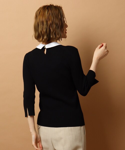 DRESSTERIOR(ドレステリア)の「◆【2WAY】ホワイトカラーリブニット(ニット/セーター・レディース・ブラック/イエロー/ベージュ・36/38)」の11枚目の写真