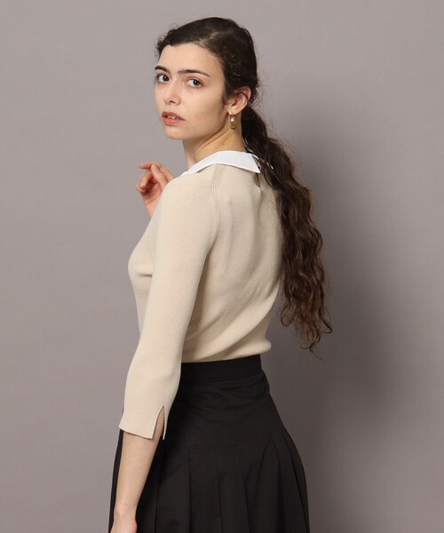 DRESSTERIOR(ドレステリア)の「◆【2WAY】ホワイトカラーリブニット(ニット/セーター・レディース・ブラック/イエロー/ベージュ・36/38)」の15枚目の写真