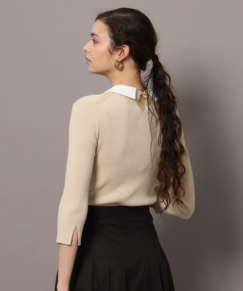 DRESSTERIOR(ドレステリア)の「◆【2WAY】ホワイトカラーリブニット(ニット/セーター・レディース・ブラック/イエロー/ベージュ・36/38)」の16枚目の写真