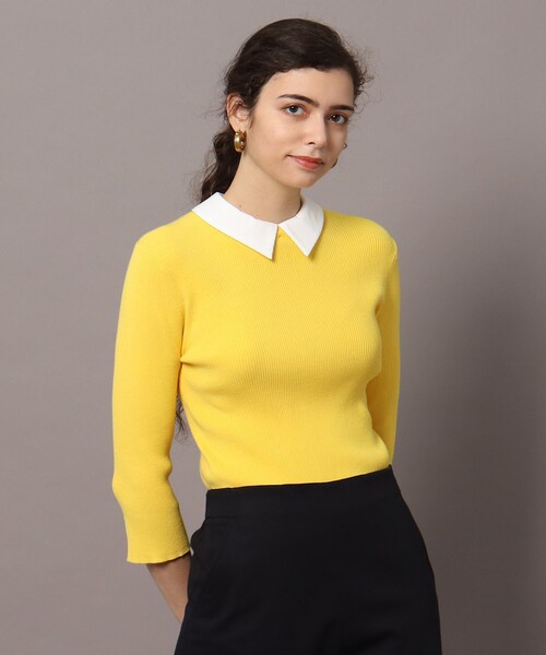 DRESSTERIOR(ドレステリア)の「◆【2WAY】ホワイトカラーリブニット(ニット/セーター・レディース・ブラック/イエロー/ベージュ・36/38)」の22枚目の写真