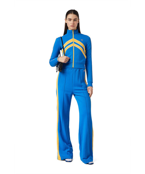 DIESEL（ディーゼル）の「レディース スウェット ジャケット トップス フロントジップ（スウェット・レディース・ブラック/ブルー・MEDIUM/X-LARGE/LARGE/SMALL）」の6枚目の写真