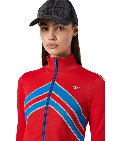 DIESEL（ディーゼル）の「レディース スウェット ジャケット トップス フロントジップ（スウェット・レディース・ブラック/ブルー・MEDIUM/X-LARGE/LARGE/SMALL）」の14枚目の写真