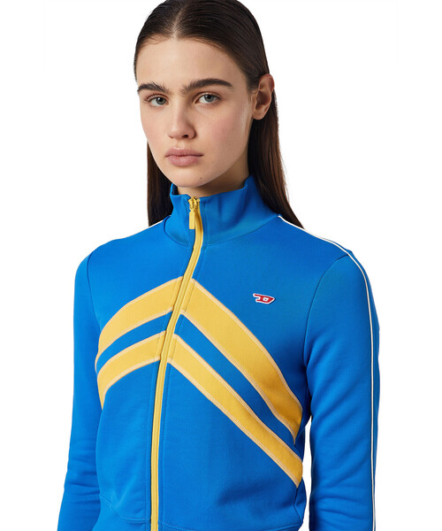 DIESEL（ディーゼル）の「レディース スウェット ジャケット トップス フロントジップ（スウェット・レディース・ブラック/ブルー・MEDIUM/X-LARGE/LARGE/SMALL）」の19枚目の写真