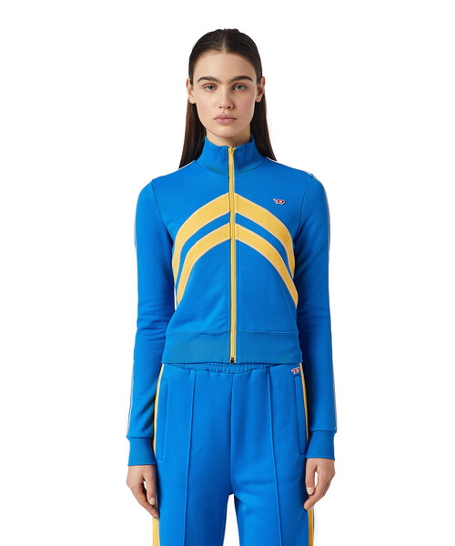 DIESEL（ディーゼル）の「レディース スウェット ジャケット トップス フロントジップ（スウェット・レディース・ブラック/ブルー・MEDIUM/X-LARGE/LARGE/SMALL）」の22枚目の写真