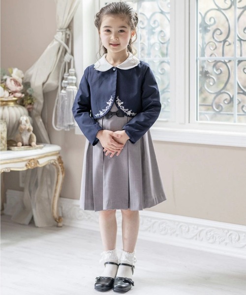 Catherine Cottage（キャサリンコテージ）の「刺繍ボレロ＆プリーツジャンスカ（スーツセット・キッズ・ブラック/ネイビー・110/120/130）」の21枚目の写真