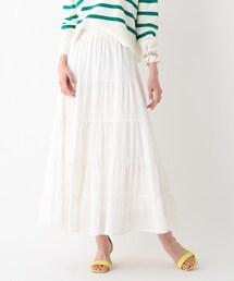 OPAQUE.CLIP | グレインコットン ティアードスカート(スカート)