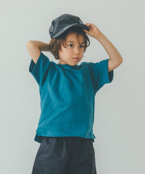 green label relaxing(グリーンレーベルリラクシング)の「【WEB限定】TJ 無地 ビッグTシャツ 100cm-160cm★★(Tシャツ/カットソー・キッズ・オフホワイト/ライム/オレンジ/ダークグレー/モカ/コバルトブルー・110cm/100cm/120cm/130cm/140cm/150cm/160cm)」の5枚目の写真