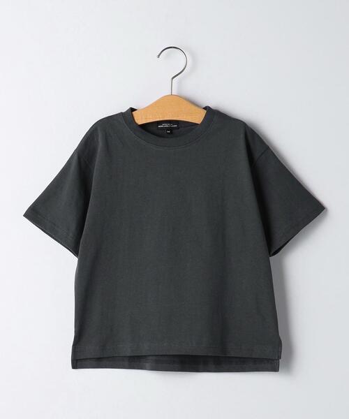 green label relaxing(グリーンレーベルリラクシング)の「【WEB限定】TJ 無地 ビッグTシャツ 100cm-160cm★★(Tシャツ/カットソー・キッズ・オフホワイト/ライム/オレンジ/ダークグレー/モカ/コバルトブルー・110cm/100cm/120cm/130cm/140cm/150cm/160cm)」の2枚目の写真