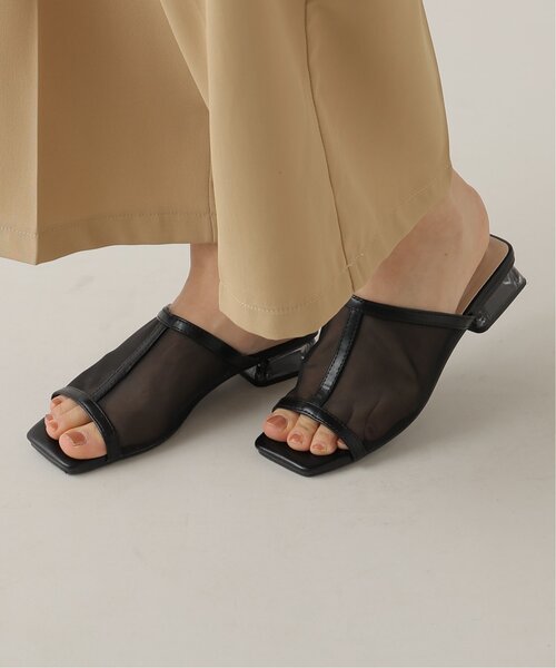 frames RAY CASSIN(フレームスレイカズン)の「S-LL展開 クリアヒールサンダル(サンダル・レディース・キナリ/ベージュ/ブラック・LARGE/MEDIUM/X-LARGE/SMALL)」の1枚目の写真