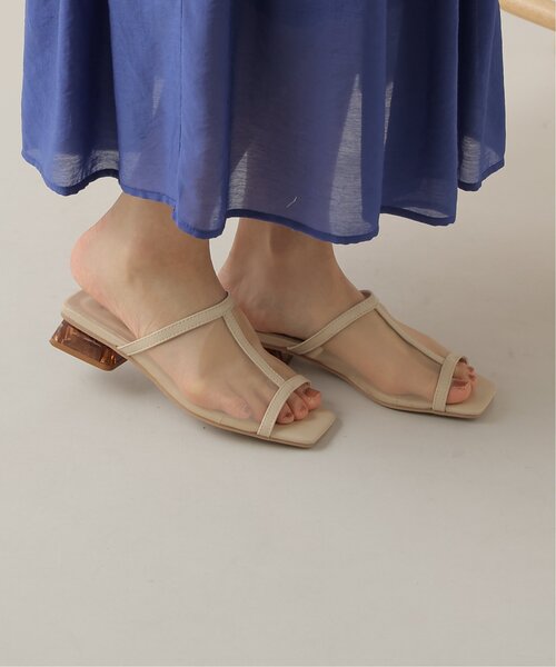 frames RAY CASSIN(フレームスレイカズン)の「S-LL展開 クリアヒールサンダル(サンダル・レディース・キナリ/ベージュ/ブラック・LARGE/MEDIUM/X-LARGE/SMALL)」の8枚目の写真