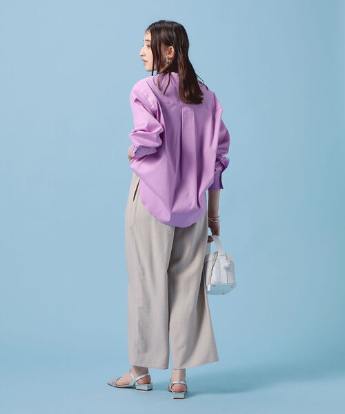 セール】◇【WEB限定カラーあり】パールボタンブラウス（シャツ
