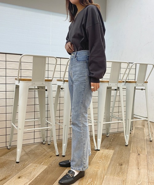apres jour（アプレジュール）の「カラーロンT【ZOZOTOWN限定アイテム】（Tシャツ/カットソー・レディース・サックスブルー/ミント/ラベンダー/ブラック/ライトピンク/オフホワイト・X-LARGE/フリー）」の18枚目の写真
