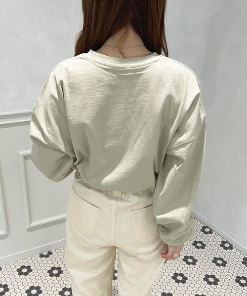 apres jour（アプレジュール）の「カラーロンT【ZOZOTOWN限定アイテム】（Tシャツ/カットソー・レディース・サックスブルー/ミント/ラベンダー/ブラック/ライトピンク/オフホワイト・X-LARGE/フリー）」の22枚目の写真