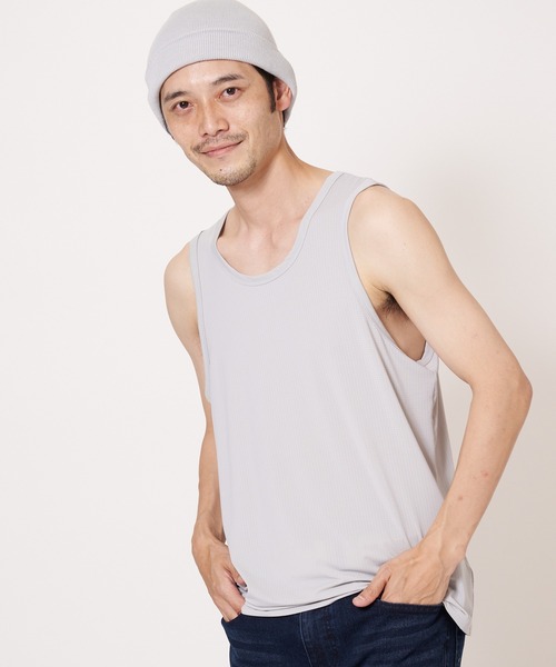 OUTDOOR PRODUCTS(アウトドアプロダクツ)の「【OUTDOOR PRODUCTS/アウトドアプロダクツ】超接触冷感 ジャガードメッシュタンクトップ(タンクトップ・メンズ・ライトグレー/ネイビー/ホワイト/ブラック・SMALL/MEDIUM/X-LARGE/LARGE)」の19枚目の写真