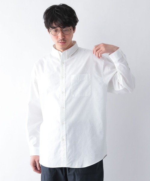 GLOBAL WORK(グローバルワーク)の「ライトオックスBIGシャツ/266947(シャツ/ブラウス・メンズ・ホワイト/ブルー/ライトパープル・MEDIUM/LARGE)」の2枚目の写真