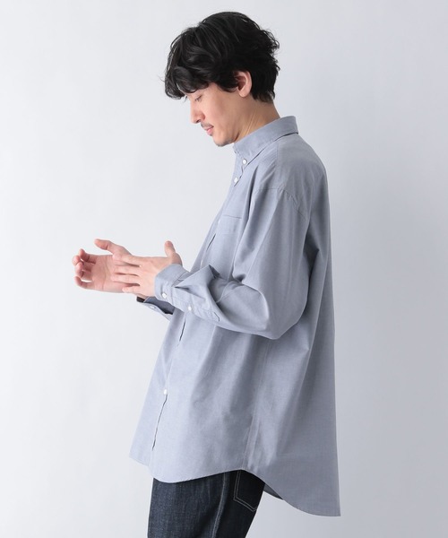 GLOBAL WORK(グローバルワーク)の「ライトオックスBIGシャツ/266947(シャツ/ブラウス・メンズ・ホワイト/ブルー/ライトパープル・MEDIUM/LARGE)」の3枚目の写真