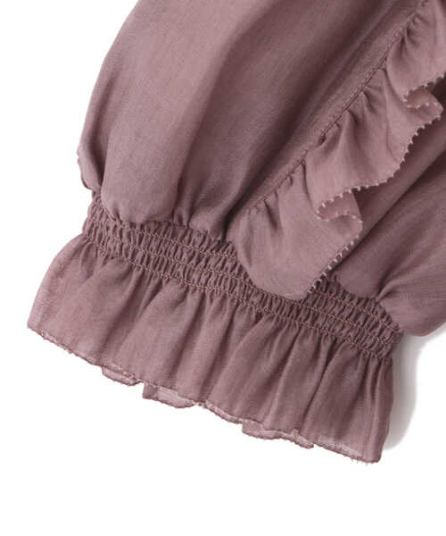 PROPORTION BODY DRESSING(プロポーションボディドレッシング)の「【美人百花5月号掲載 宇垣美里さん着用商品】フリルスリーブブラウス / 1212110409(シャツ/ブラウス・レディース・ブラック/パープル/ホワイト系その他・SMALL/MEDIUM)」の17枚目の写真