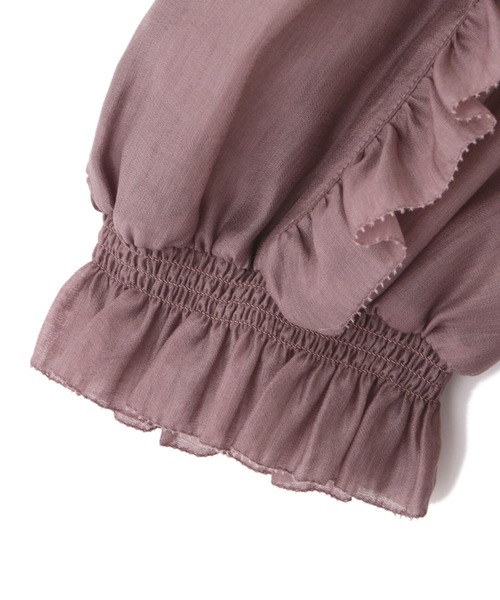 PROPORTION BODY DRESSING(プロポーションボディドレッシング)の「【美人百花5月号掲載 宇垣美里さん着用商品】フリルスリーブブラウス / 1212110409(シャツ/ブラウス・レディース・ブラック/パープル/ホワイト系その他・SMALL/MEDIUM)」の12枚目の写真