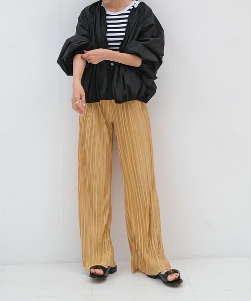 AKTE（アクテ）の「ギャザーナイロンブルゾン（ブルゾン）」 - WEAR