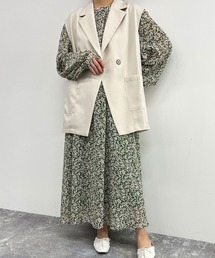 リネンライクジレジャケット