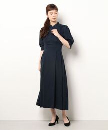 TONAL（トーナル）の「くるみ釦ウェストタックシャツワンピース