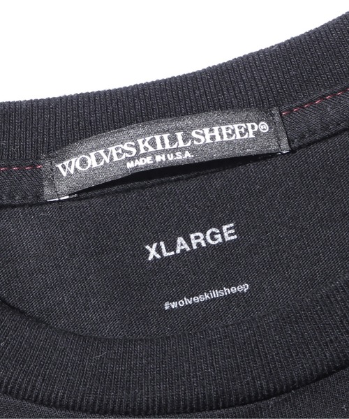 WOLVES KILL SHEEP(ウルヴスキルシープ)の「WOLVES KILL SHEEP/ウルブスキルシープ BAD WOLF SS T-SHIRT ウルフプリントTシャツ(Tシャツ/カットソー・メンズ・ブラック/ホワイト・M/L/XL)」の6枚目の写真