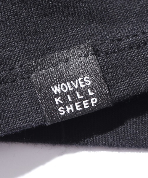 WOLVES KILL SHEEP(ウルヴスキルシープ)の「WOLVES KILL SHEEP/ウルブスキルシープ BAD WOLF SS T-SHIRT ウルフプリントTシャツ(Tシャツ/カットソー・メンズ・ブラック/ホワイト・M/L/XL)」の11枚目の写真