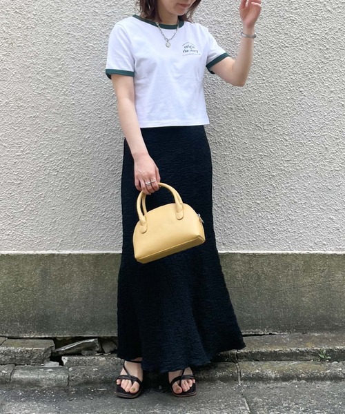 archives（アルシーヴ）の「クラッシュジャガードタイトマーメイドスカート（スカート・レディース・ブラック/イエロー/ブルー/アイボリー・MEDIUM）」の11枚目の写真