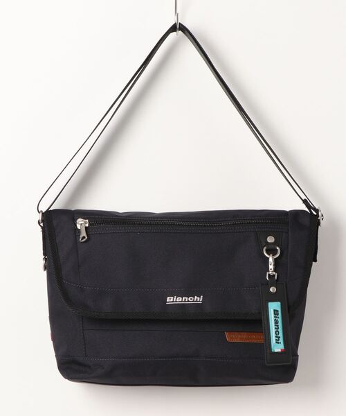 Bianchi（ビアンキ）の「Bianchi ビアンキ メッセンジャーバッグ LBRY-02（ショルダーバッグ・メンズ・ネイビー/ブラック/レッド・ONE SIZE）」の12枚目の写真