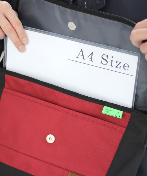 Bianchi（ビアンキ）の「Bianchi ビアンキ メッセンジャーバッグ LBRY-02（ショルダーバッグ・メンズ・ネイビー/ブラック/レッド・ONE SIZE）」の22枚目の写真